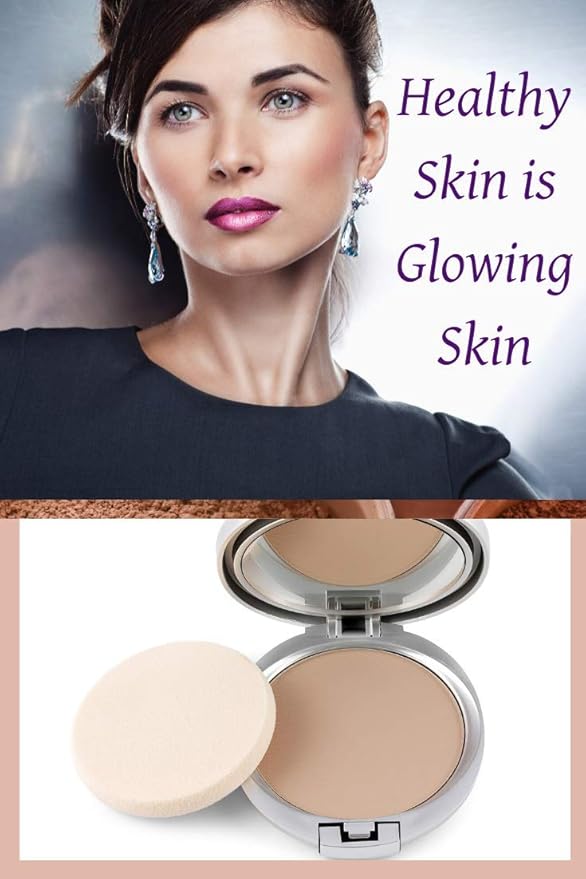 Natural Mineral Makeup Foundation- A Healthy Full Coverage Vegan Pressed Powder. Made in USA (Bare Beige)-VivaGrace Women