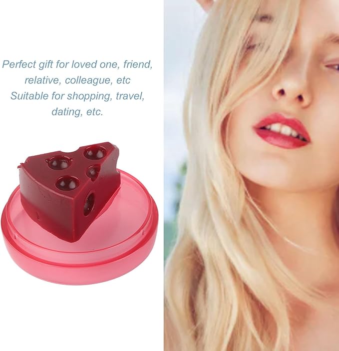 Cheese Shaped Lip Balm, Moisturizing Nourishing Repair Lip Balm, Hydrating Lip Balm for Chapped Cracked Lips 0.3oz(01)-VivaGrace Women