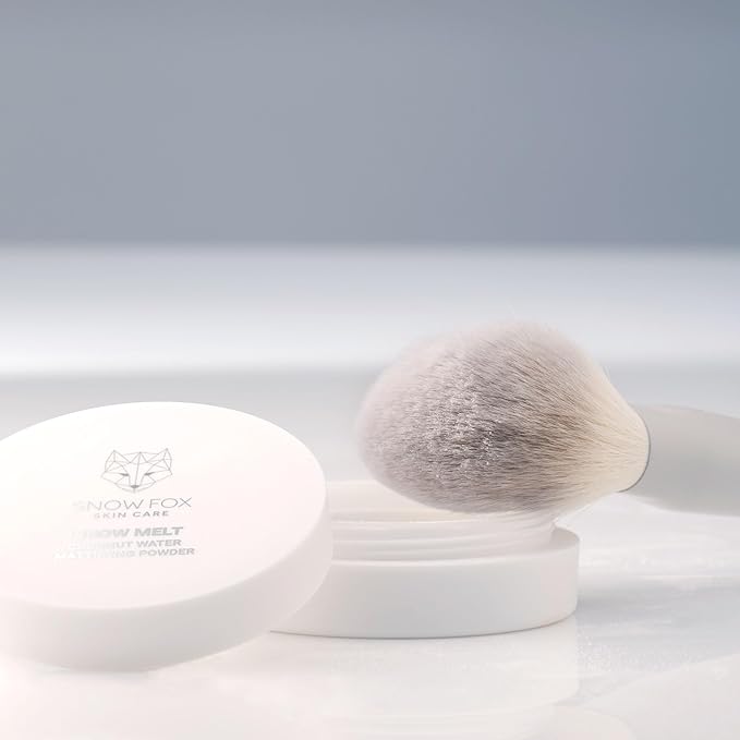 Snow Fox Skincare Fox Tail Loose Powder Brush for Fast Powder Application-VivaGrace Women