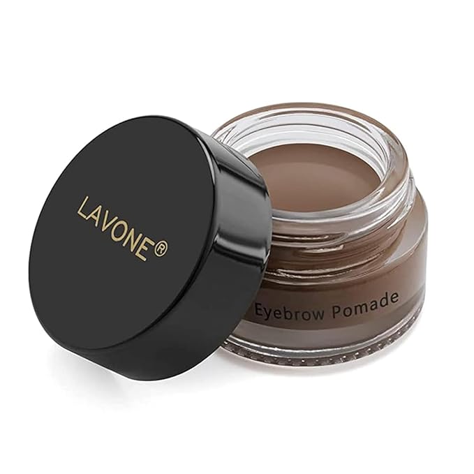 Eyebrow Pomade - Waterproof Brow Pomade for Long-lasting Results,Smudge Proof and Sweat Resistant Formula,Natural Eyebrow Makeup for All Skin Types and Tones - Dark Brown-VivaGrace Women
