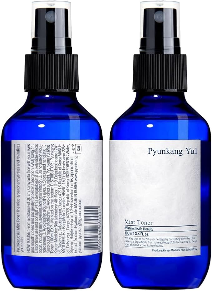 Pyunkang Yul Facial Mist Toner 3.4 Fl. Oz - Face Moisturizer Skin Care Korean Spray Toner for Oily and Combination Skin Types - Astringent for Face Certified as a Zero-Irritation - Watery Texture-VivaGrace Women