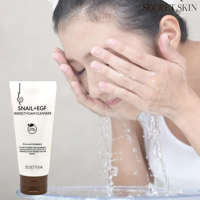 SECRET SKIN Snail+EGF Perfect Cream Wrinkle Bounce Firming Fine line Care Korean Skin Care (#03 Foam Cleanser)-VivaGrace Women