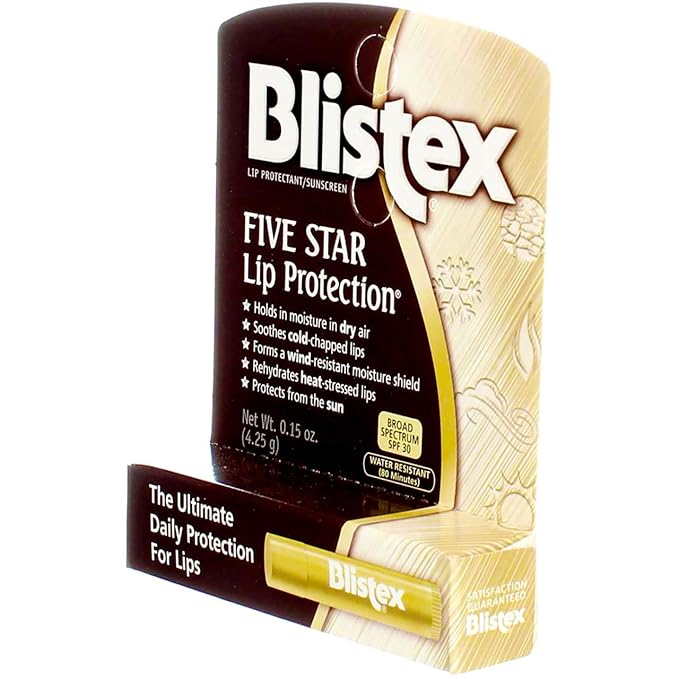 Blistex Five Star Lip Protection SPF 30 0.15 oz Pack of 5-VivaGrace Women