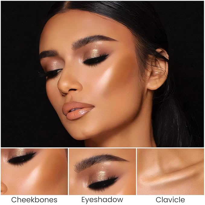 evpct 2in1 Face Shaping & Contouring Stick Cream Contour Concealer Bronzer Stick Makeup Kit for Beginner Face Highlighter Makeup Stick contorno maquillaje de maquillaje profesional,NEW Medium Tan-VivaGrace Women