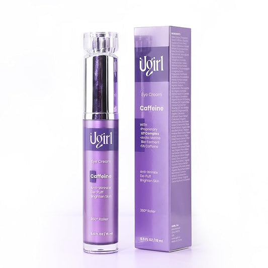 Under Eye Cream for Dark Circles and Puffiness, Daily 0.5 fl. oz, Eye Cream with Caffeine and Hyaluronic, Anti Aging Eye Cream for Dark Circles-VivaGrace Women