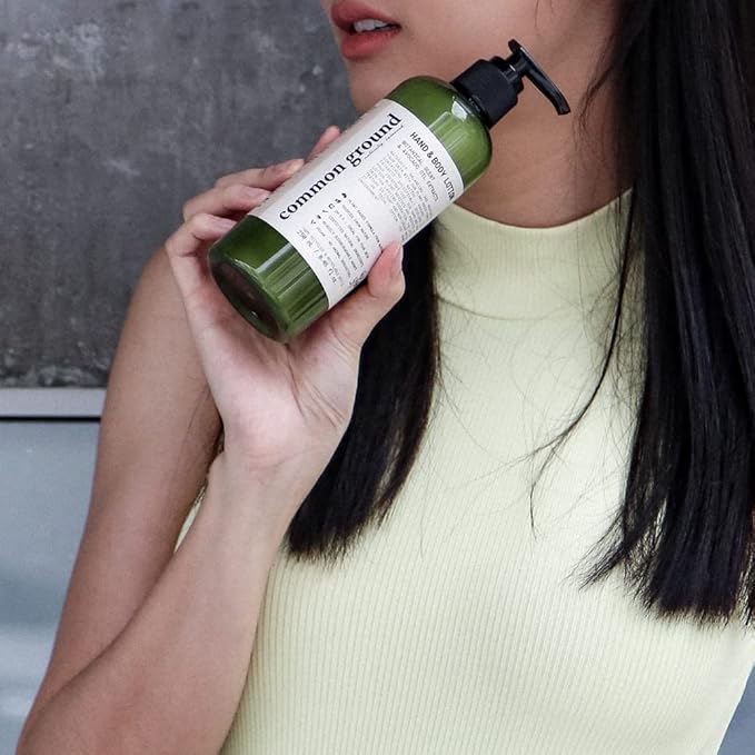 COMMON GROUND Natural Lotion Moisturizer - Paraben & Cruelty Free - Non Greasy, Vegan, Plant-Based, Avocado Oil - All, Men, Women, Eczema, Sensitive Skin (2 x 8.4 fl oz)-VivaGrace Women