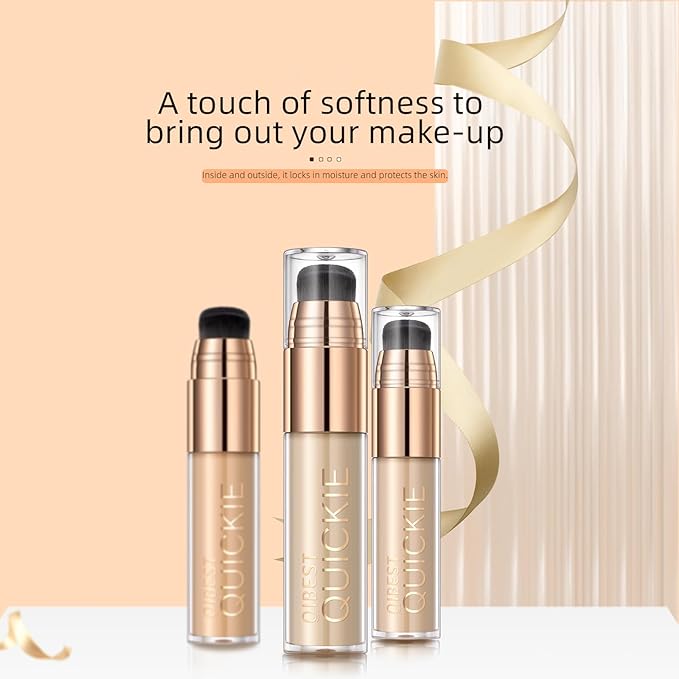 Stay Matte Liquid Foundation Concealer, Silky, Mist, Moisturizing, Long-Wear Liquid Makeup, Sheer To Full Coverage for A Hydrated, Natural Nude Looking Glow & Luminous, Dewy Finish On All Skin Types (#02)-VivaGrace Women