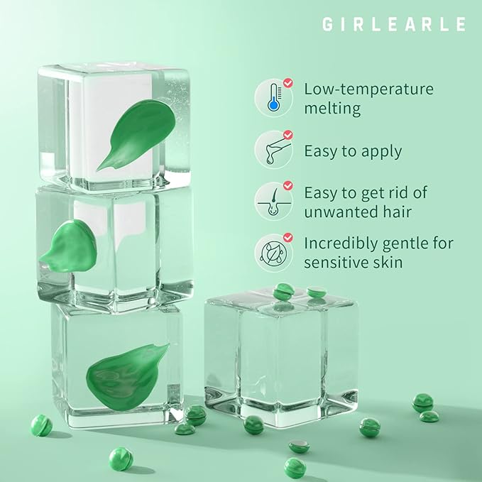 Wax Beads (1lb) for Hair Removal - Aloe Vera Formula, Perfect for Sensitive Skin, Eyebrow, Brazilian Bikini, Legs, Facial and Full Body Waxing at Home-VivaGrace Women