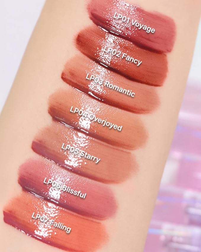 DEARMAY LA PISTE LIP TINT LP05 Starry 0.14 oz. long lasting lip stain with glossy finish and lightweight texture, non sticky, hydrating formula with no flaking and glassy vivid tint, korean makeup-VivaGrace Women