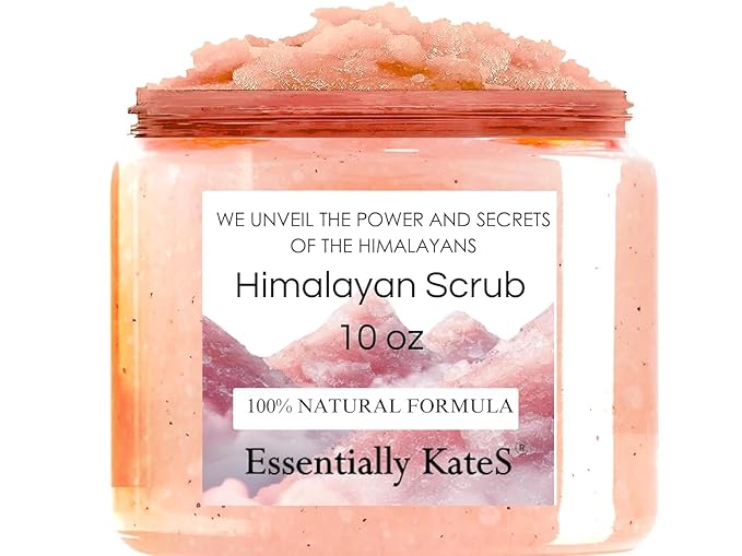 Himalayan Salt Scrub 10 oz - UNCOVER ULTIMATE SKIN HYDRATION and bestow glowing, healthier skin - The best stocking stuffer.-VivaGrace Women