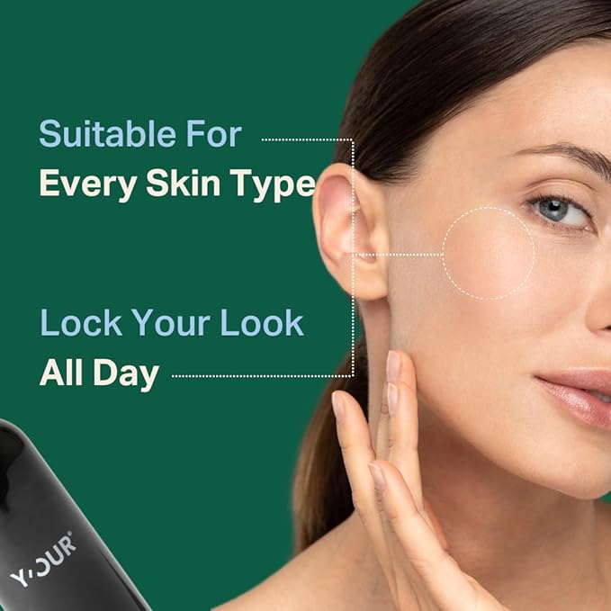 Y’OUR Silk Makeup Setting Spray: Lightweight Hydrating Face Mist; Long-Lasting, Blurring, Natural Finish. Infused with Vitamin E & Minerals, Paraben-Free. Made in USA. 4 fl. oz (118.3g)-VivaGrace Women