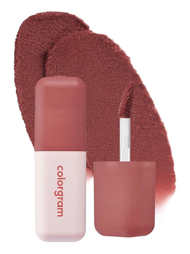 COLORGRAM NUDE BLUR TINT 11 DEEP CHOCOLATE | Soft Velvet Matte Liquid Lipstick & Cheek Tint | Lightweight Blurring Tint for a Smooth & Airbrushed Finish | Long-Lasting & Non-Sticky Formula-VivaGrace Women