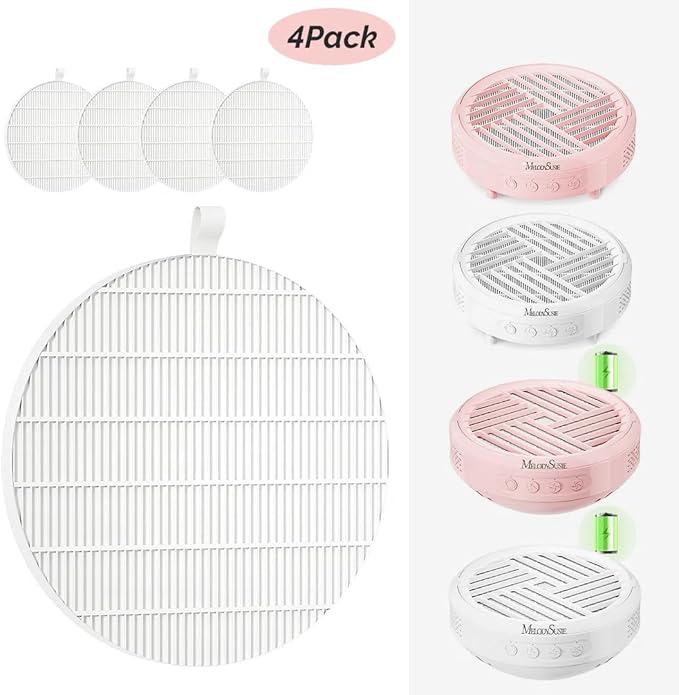 MelodySusie SProR Nail Dust Collector Replacement Filter,4 Pack Reusable Dust Filter for MelodySusie SProR Nail Dust Vacuum Fan Collector Extractor Electric Dust Suction Machine-VivaGrace Women