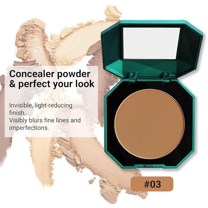 Pressed Matte Face Powder Makeup & Setting Powder for Poreless Wrinkle Blurring Contour Concealer Finishing,Lightweight,High Coverage,Shine Control, N.W 10g (03)-VivaGrace Women