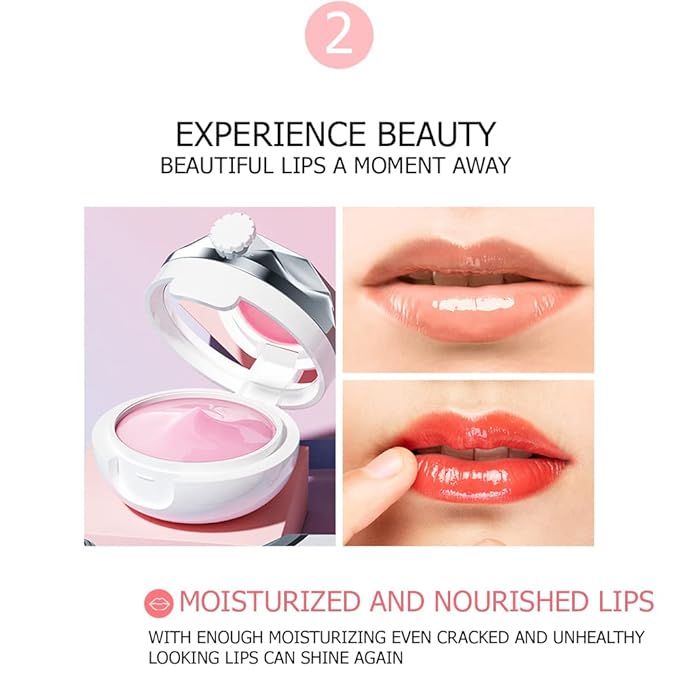 BIOAQUA Strawberry Fruit Moisturizing Lip Mask Hydrating Oil Dry Lips Repair Cracked Skin Cream 13g 0.46oz-VivaGrace Women