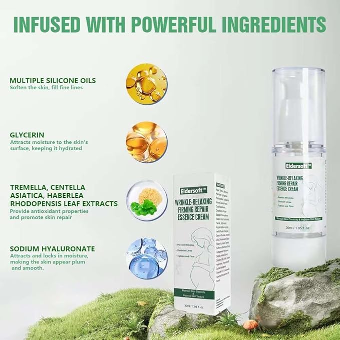 Wrinkle-Relaxing Firming Repair Essence Cream - Removes Maternity Stretch Marks, Prevents Wrinkles & Fine Lines, Nourishes & Rejuvenates Skin with Safe, Natural Formula-VivaGrace Women