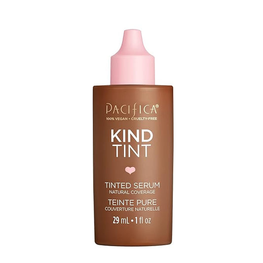 Pacifica Beauty Kind Tint Tinted Serum, Skincare, Vegan Collagen, Hyaluronic Acid, Vitamin C, Niacinamide, Caffeine, Hydrating, Lightweight Foundation, Natural Dewy Skin, Shade 04, 1 fl oz (1 Count)-VivaGrace Women