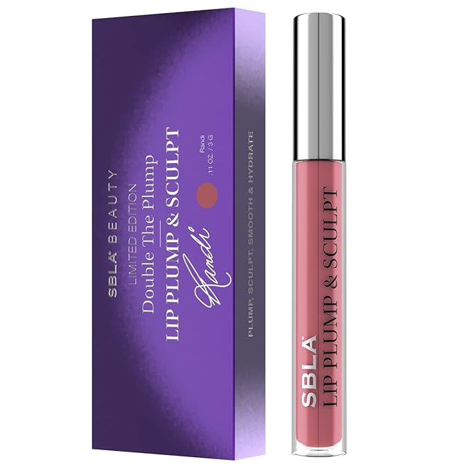 SBLA Beauty - Double The Plump - Lip Plump & Sculpt 11 Fl Oz / 325ml - Lip Plumper - Fuller & Firmer Lips, With Hyaluronic Acids & Peptides - Instantly Plumps, Enhances Hydrates, Reduces Fine Lines-VivaGrace Women