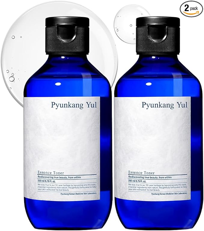 Pyunkang Yul PKY Essence Toner Bundle for Deep Hydration, Highly Concentrated Essence Facial Toner, Minimal Ingredients, Zero-Irritation, Korean Skincare (6.8 Fl. Oz, 200ml, 2pcs)-VivaGrace Women