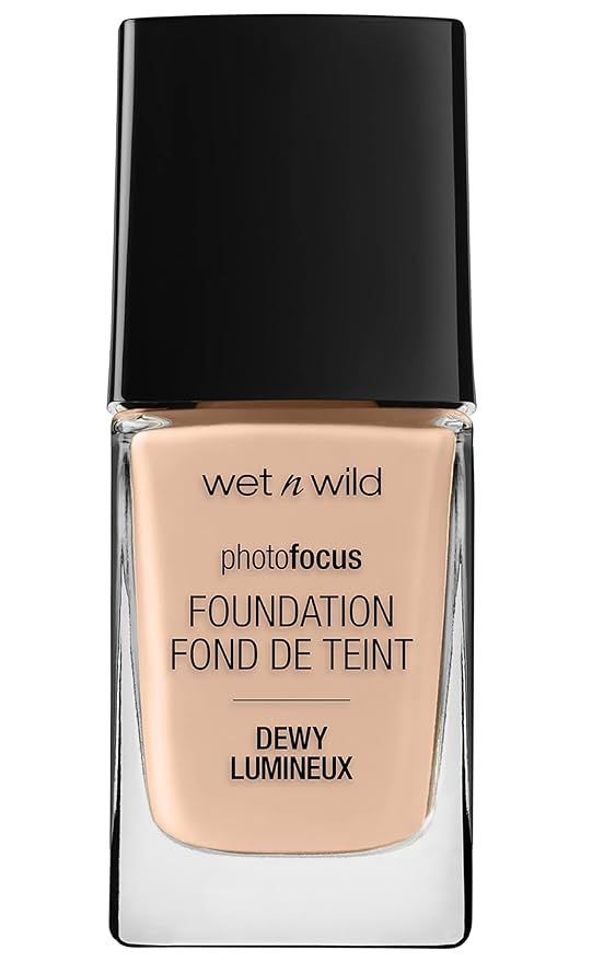 wet n wild Photo Focus Dewy Liquid Foundation Makeup, Shell Ivory ('Packaging may vary)-VivaGrace Women