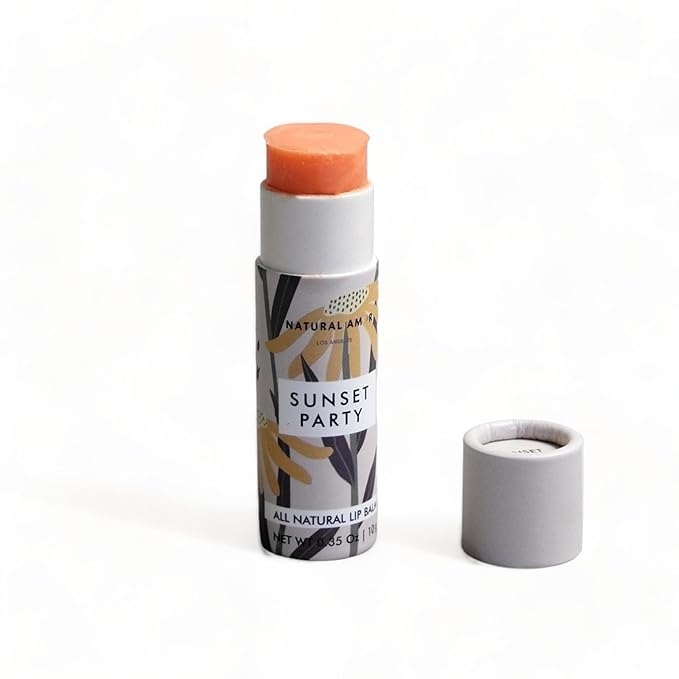Natural Amor All Natural Lip Balm - 0.3oz Paper Tube - Handcrafted with Beeswax, Vitamin E, Essential Oil and Coconut Oil - Cruelty-Free, Citrus Scent-VivaGrace Women