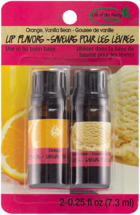 Orange/Vanilla Bean Lip Flavors, 2 Pack, 61026-VivaGrace Women