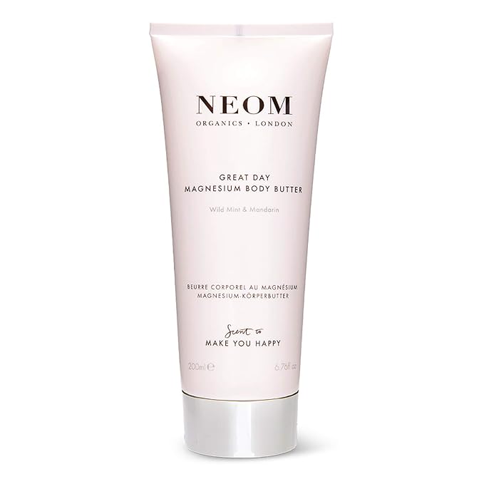 Neom- Great Day Magnesium Body Butter, 200ml | Mandarin & Wild Mint | Cream Moisturiser With Essential Oils | Nourish & Soften | Fresh & Zesty-VivaGrace Women