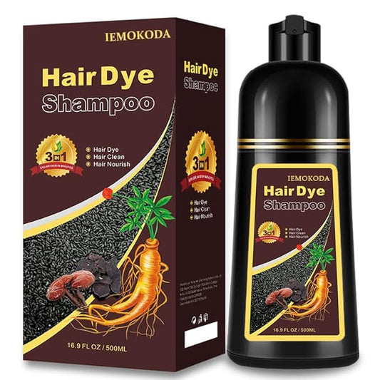 Hair Dye Shampoo for Gray Hair, 3-in-1 Color Shampoo Hair Dye for Women & Men, Natural Brown Hair Coloring Shampoo, Shampoo Tinte Para El Cabello, Plant Bubble Hair Dye, Easy to Use at Home (Coffee)-VivaGrace Women