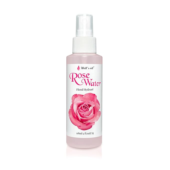 Well's Oil Rosewater Mist Spray (4 Fl oz) – Hydrates, Soothes & Refreshes | 100% Natural | No Chemical | For All Skin and Hair Types-VivaGrace Women