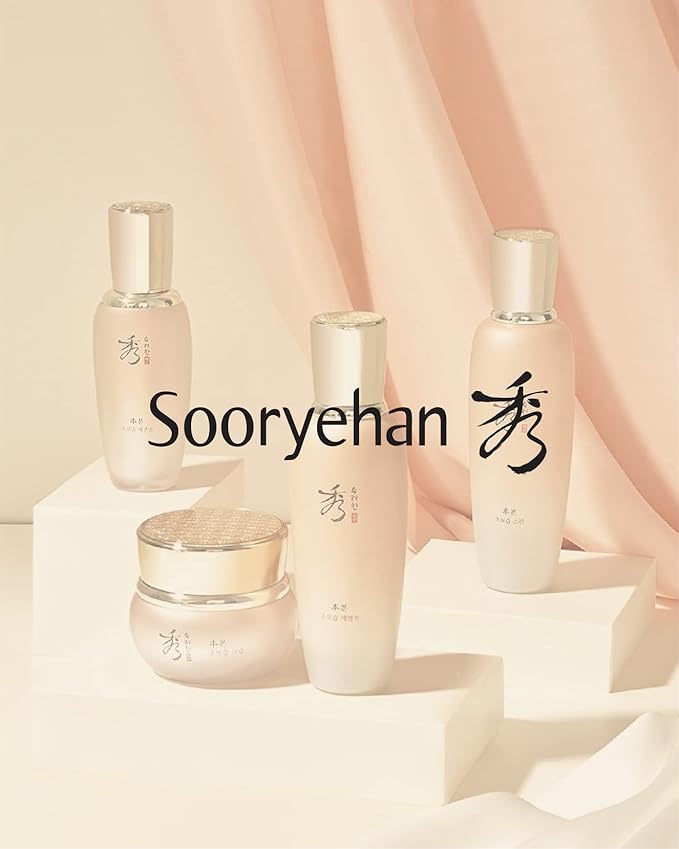 Sooryehan BON EXTRA MOISTURE Korean Skin Care Gift Set (385ml / 13.01 Fl Oz) - Luxury Premium High-end by LG BEAUTY. Hydrating Toner, Emulsion Lotion, Cleansing Foam, Eye Cream.-VivaGrace Women