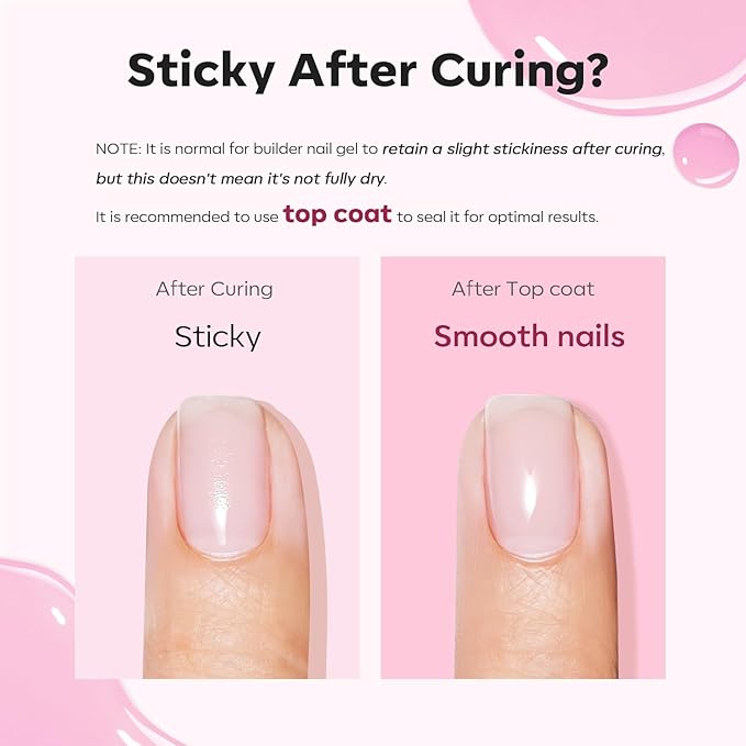 modelones Builder Nail Gel, 8-in-One Baby Pink Builder, Pastel Pink Rubber Base Gel Polish, LED Lamp Cured Color Base Hardener Apex Building Strengthener Extension for DIY Salon Girls Home-VivaGrace Women