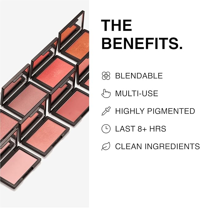 Makeup Powder Blusher - "Loveless" - 4g / 0.141 oz - Full Coverage, Natural Blush - Soft, Buildable Pink, Coral, Peach & Golden Hues - Matte & Shimmering Shades Gives Cheeks a Radiant Glow-VivaGrace Women
