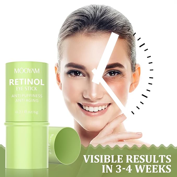 Retinol Eye Cream Brightening Eye Stick Anti-aging Eye Cream for Dark Circles and Puffiness Dark Circles Under Eye Treatment Under Eye Cream Puffy Eyes Treatment Firm Eye Bags Treatment for Men Women-VivaGrace Women