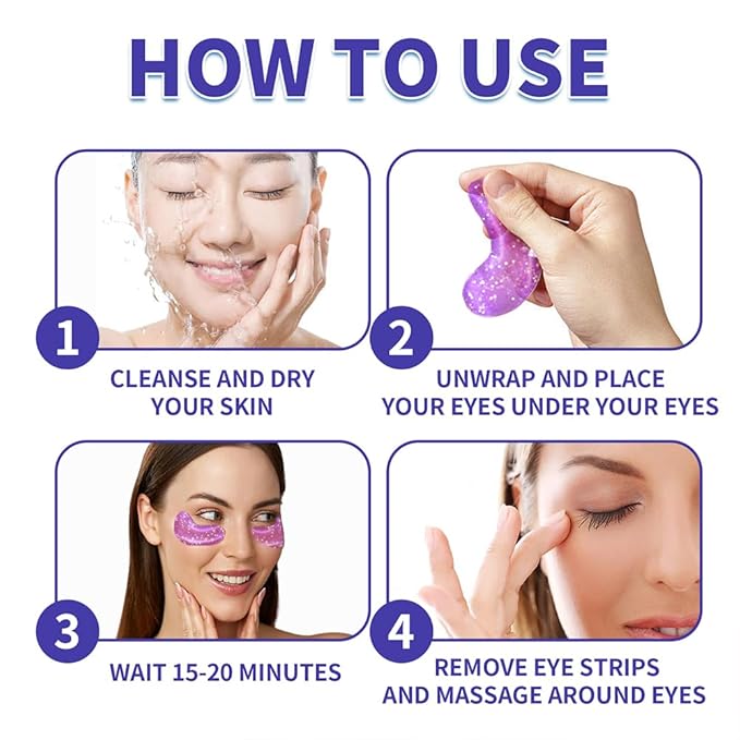 28 Pairs Under Eye Patches, Natural Collagen Eye Patches for Puffy Eyes, Under Eye Mask Patches for Face, Reduce Dark Circles, Fine Lines and Puffiness, Refreshes Your Skin, Eye Moisturizer Treatment-VivaGrace Women