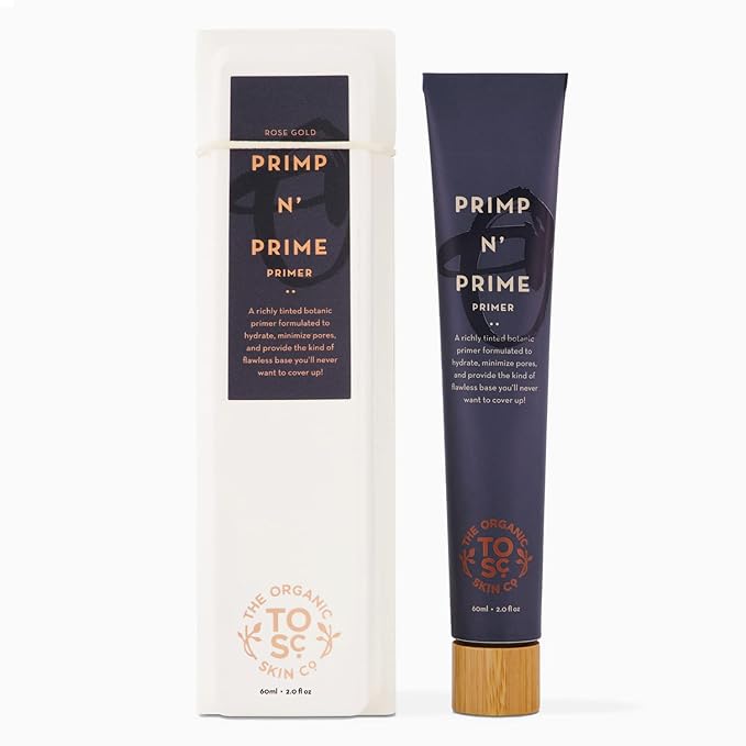 Glowing Skin Makeup Primer and Moisturizer - Vegan Hydrating Primer Face Makeup Pore Minimizer and Tinted Moisturizer for Face Care with Organic Base - Premium Face Primer for Makeup (Rose Gold)-VivaGrace Women