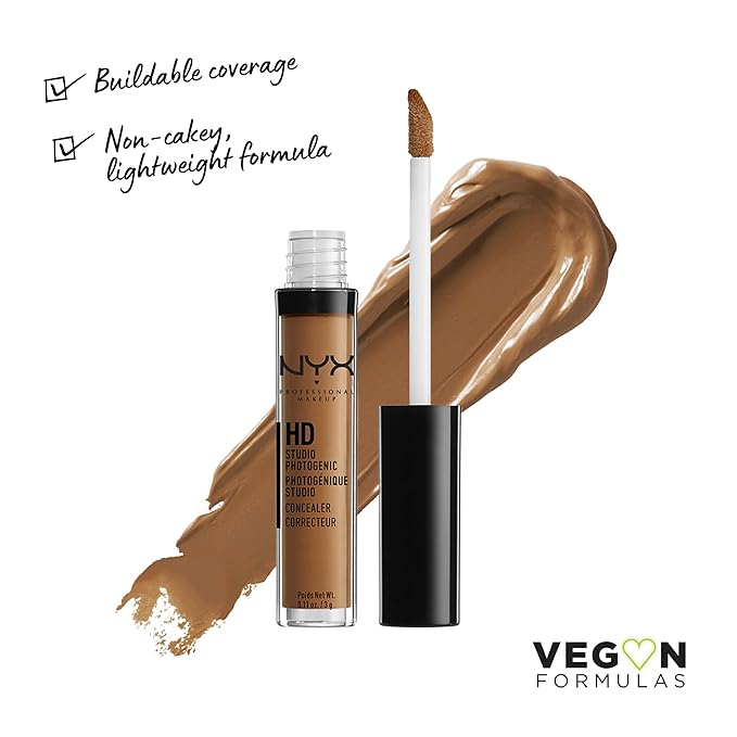 NYX PROFESSIONAL MAKEUP HD Studio Photogenic Concealer Wand, Medium Coverage - Cocoa-VivaGrace Women