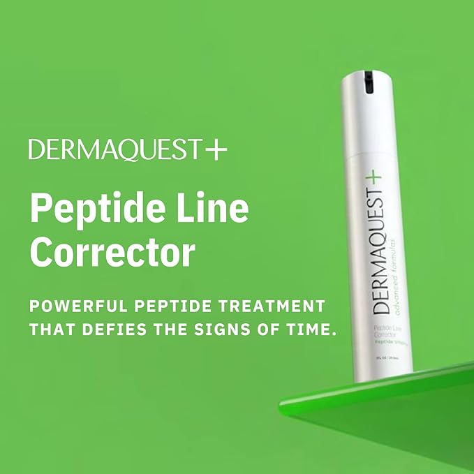 DermaQuest+ NEW Peptide Line Corrector Face Serum (1oz)-VivaGrace Women
