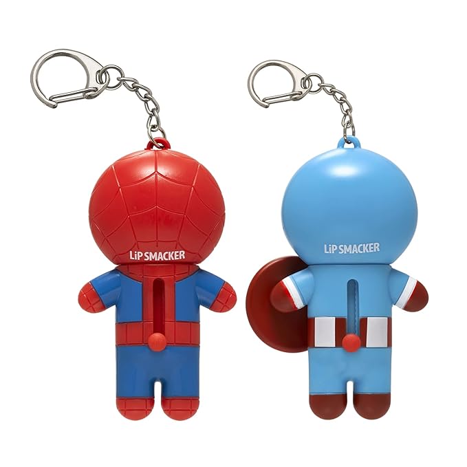Lip Smacker Marvel, keychain, lip balm for kids - Spiderman & Captain America-VivaGrace Women