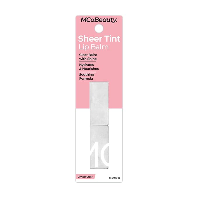 MCoBeauty Sheer Tint Lip Balm, Clear, Nourishing Balm for Healthy, Luscious Lips, Vegan, Cruelty Free Cosmetics-VivaGrace Women