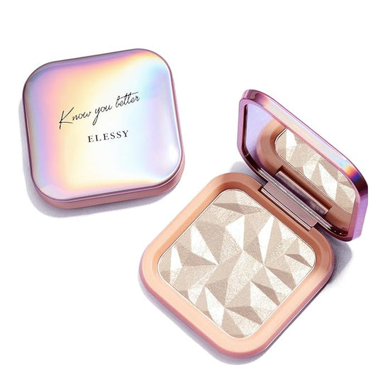 ELLESY Highlighter Makeup Palette Face Highlighter Palette Glitter Illuminator Highlighter Palette Shimmer Highlighter Powder Kit Highlight Makeup Palette -SUN GLOW-VivaGrace Women