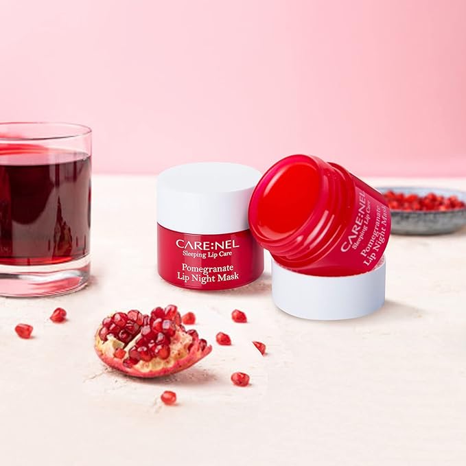 Lip Sleeping Mask Pomegranate 5g (3 Set) - Korean Beauty lips all day long, Lip gloss-VivaGrace Women