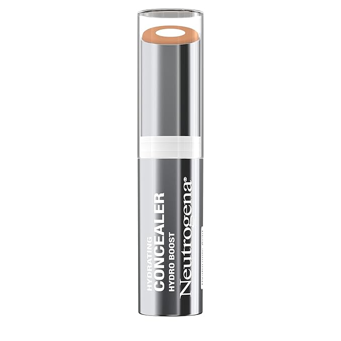 Neutrogena Hydro Boost Hydrating Concealer Stick for Dry Skin, Oil-Free, Lightweight, Non-Greasy and Non-Comedogenic Cover-Up Makeup with Hyaluronic Acid, 30 Light/Medium, 0.12 Oz-VivaGrace Women