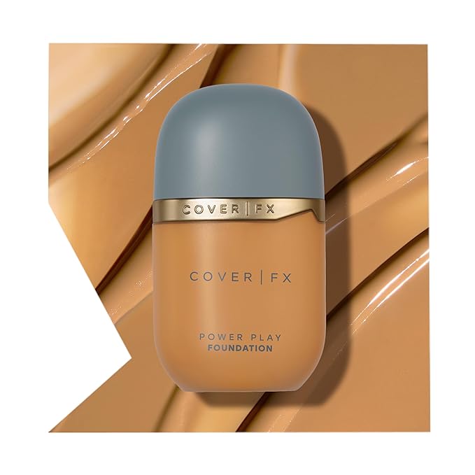 Cover FX Power Play Foundation - Shade T3 - Buildable Full Coverage - Waterproof Sweat-Proof Transfer-Proof - Natural Matte Finish - All Skin Types-VivaGrace Women
