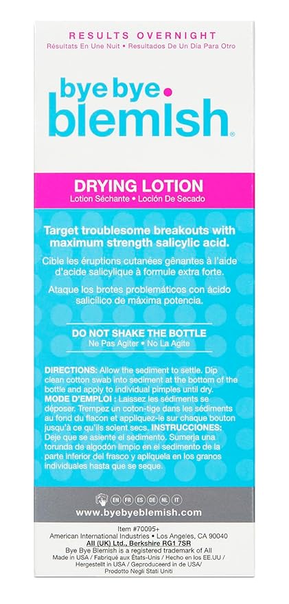 Bye Bye Blemish Acne Drying Lotion, Reduce Pimples Overnight 1oz, 1-Pack-VivaGrace Women