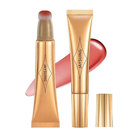 Liquid Blush Beauty Wand, Liquid Blush, Blush stick, Liquid Blush for Cheeks, Contour Beauty Wand, Natural Smooth Creamy Highlight Matte Liquid Blush Stick with Soft Cushion Applicator-VivaGrace Women