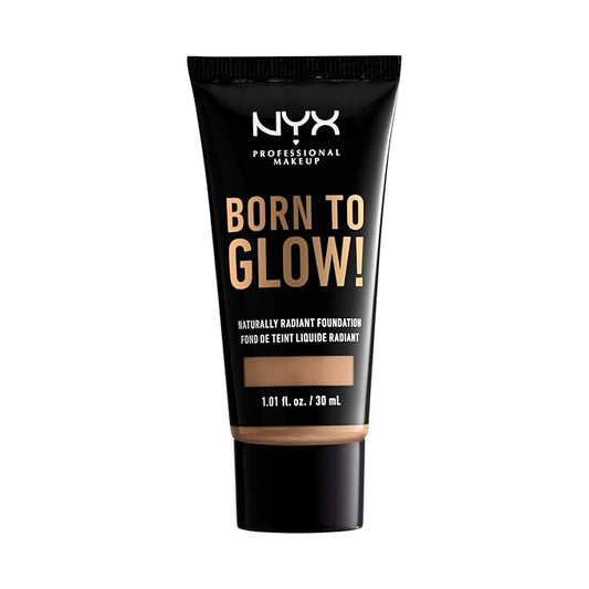 NYX PROFESSIONAL MAKEUP Born To Glow Naturally Radiant Foundation, Medium Coverage - Tan-VivaGrace Women