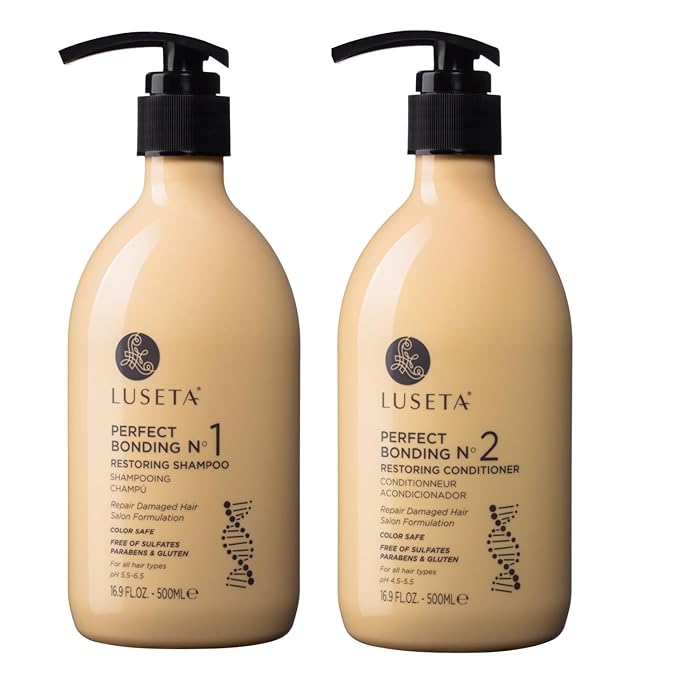 Luseta Salon Shampoo and Conditioner Set with Rosemary Oil, Acidic Bonding, Shampoo and Conditioner Sulfate Free for Women Hair Care, Repair Routine Shampoo and Conditioner for Hair Loss 2x16.9 oz-VivaGrace Women