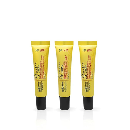 C.O. Bigelow Lemon Lip Cream Trio, Ultra-Emollient Formula with Shea Butter, 0.5 oz / 14g each, pack of 3-VivaGrace Women