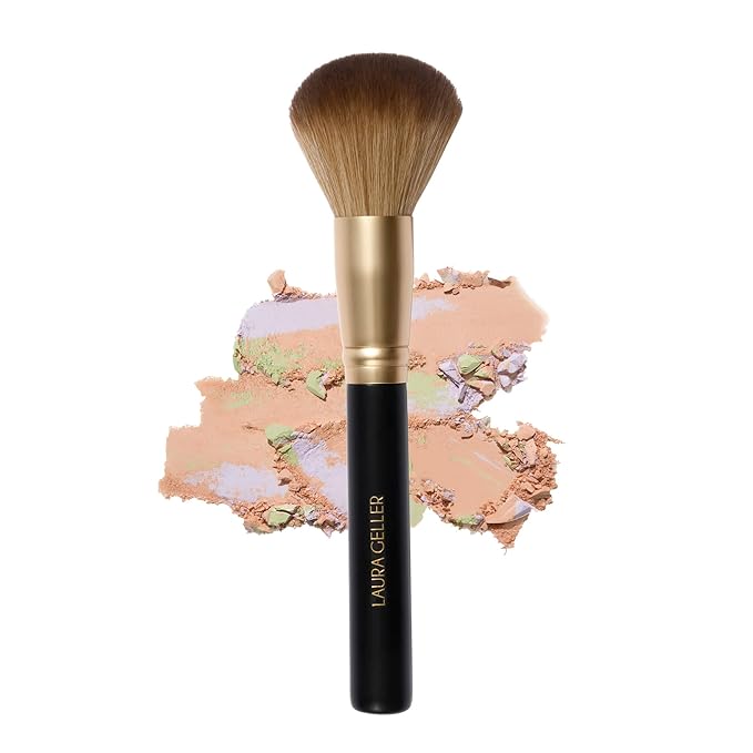 LAURA GELLER NEW YORK Setting Powder Brush - Makeup Brush for Setting - Set Face Makeup without Caking - Smooth Finish-VivaGrace Women