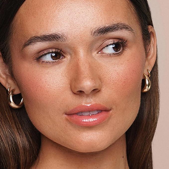 Jouer Essential Tinted Hydrating Lip Oil Gloss – Moisturizing Dry Lip Treatment Serum - Fragrance Free Tinted Lip Oil - Jojoba Seed Oil and Apricot Oil Formula-VivaGrace Women